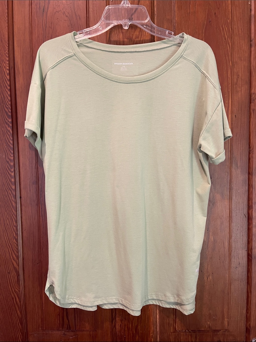 Amazon Essentials Women's Short Sleeve Tee in Sage Green